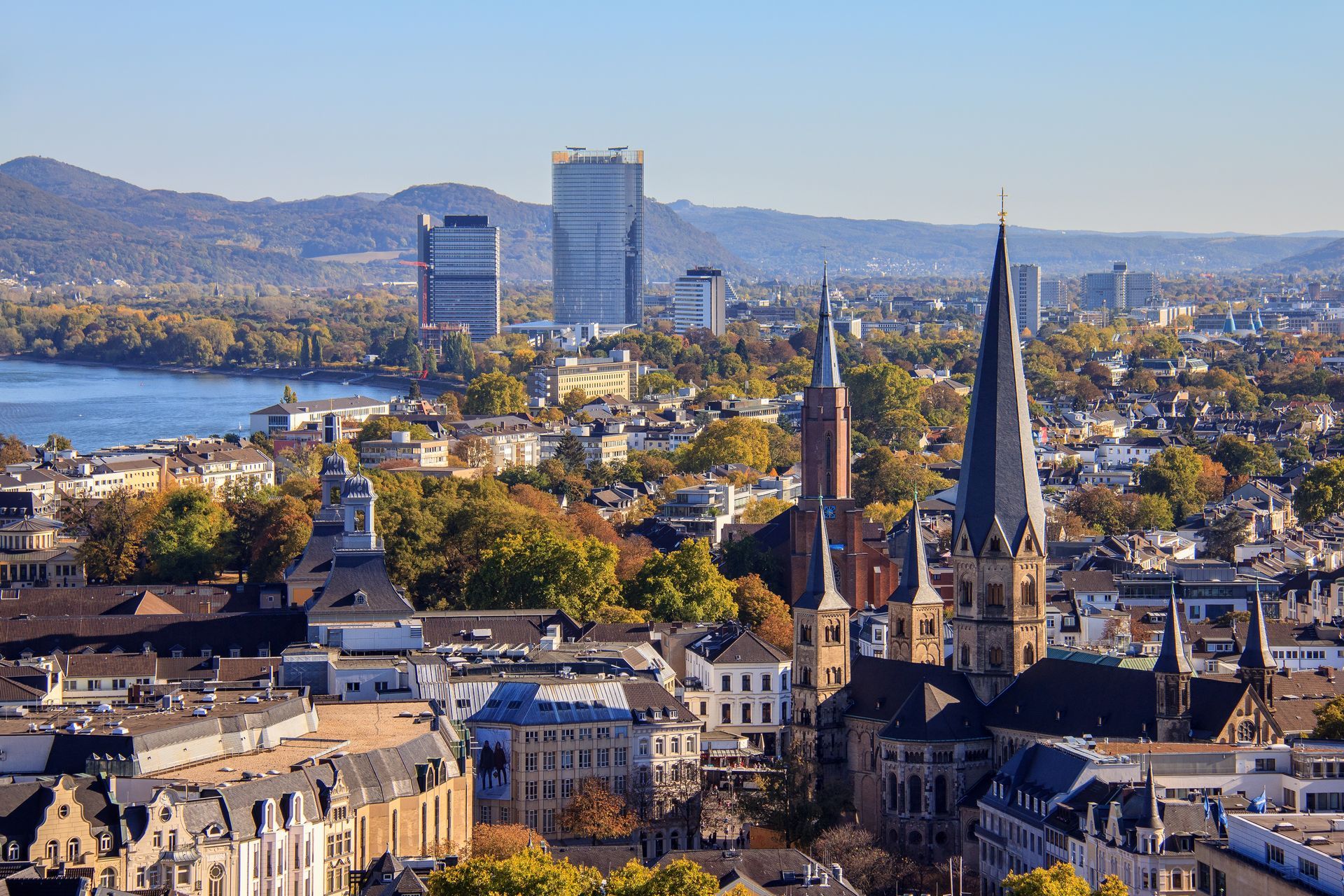 Blick auf Bonn, Deutschland