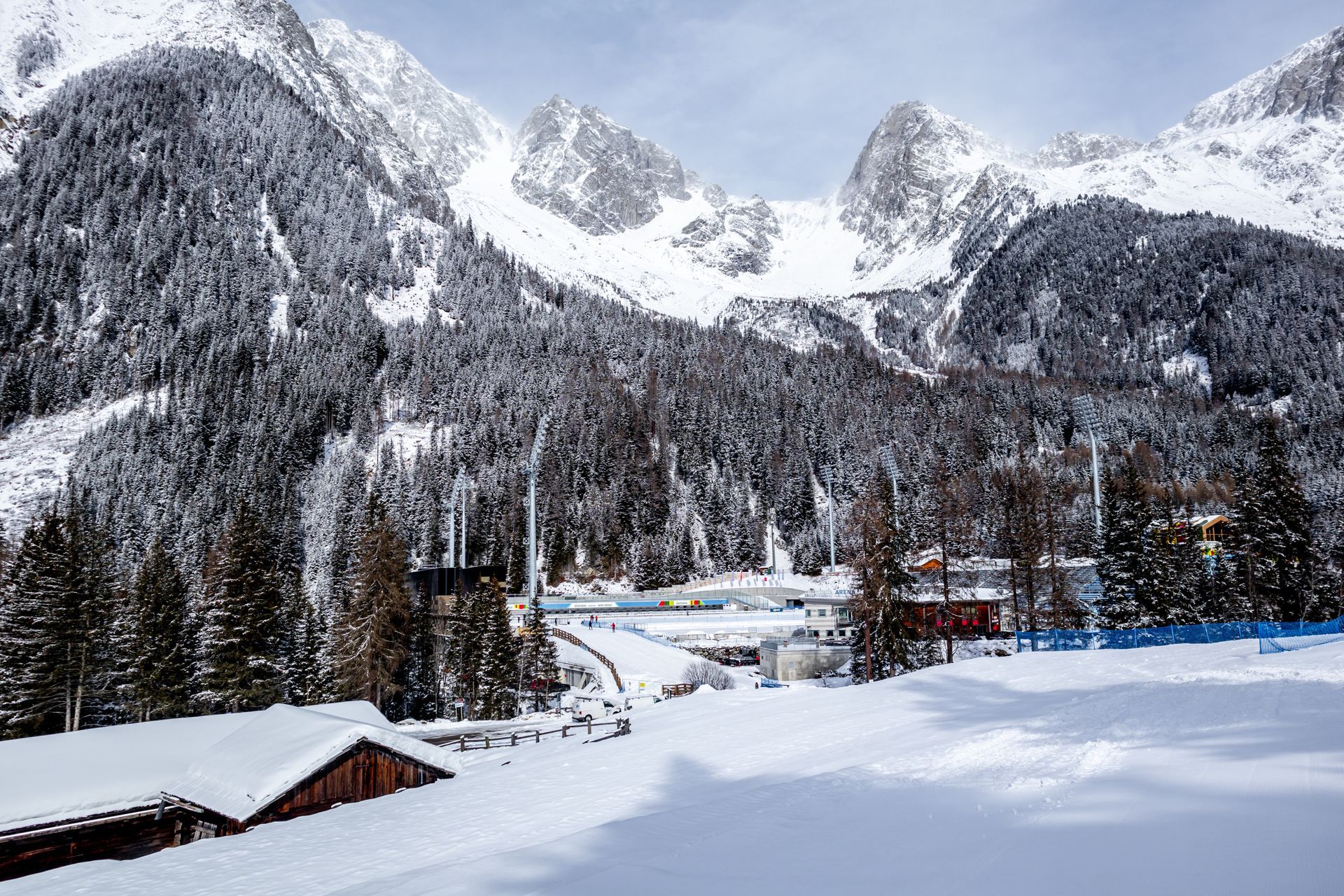 Eine Runde Langlaufen in der Südtirol-Arena von Antholz im wunderschönen Antholzer Tal - Südtirol - Italien