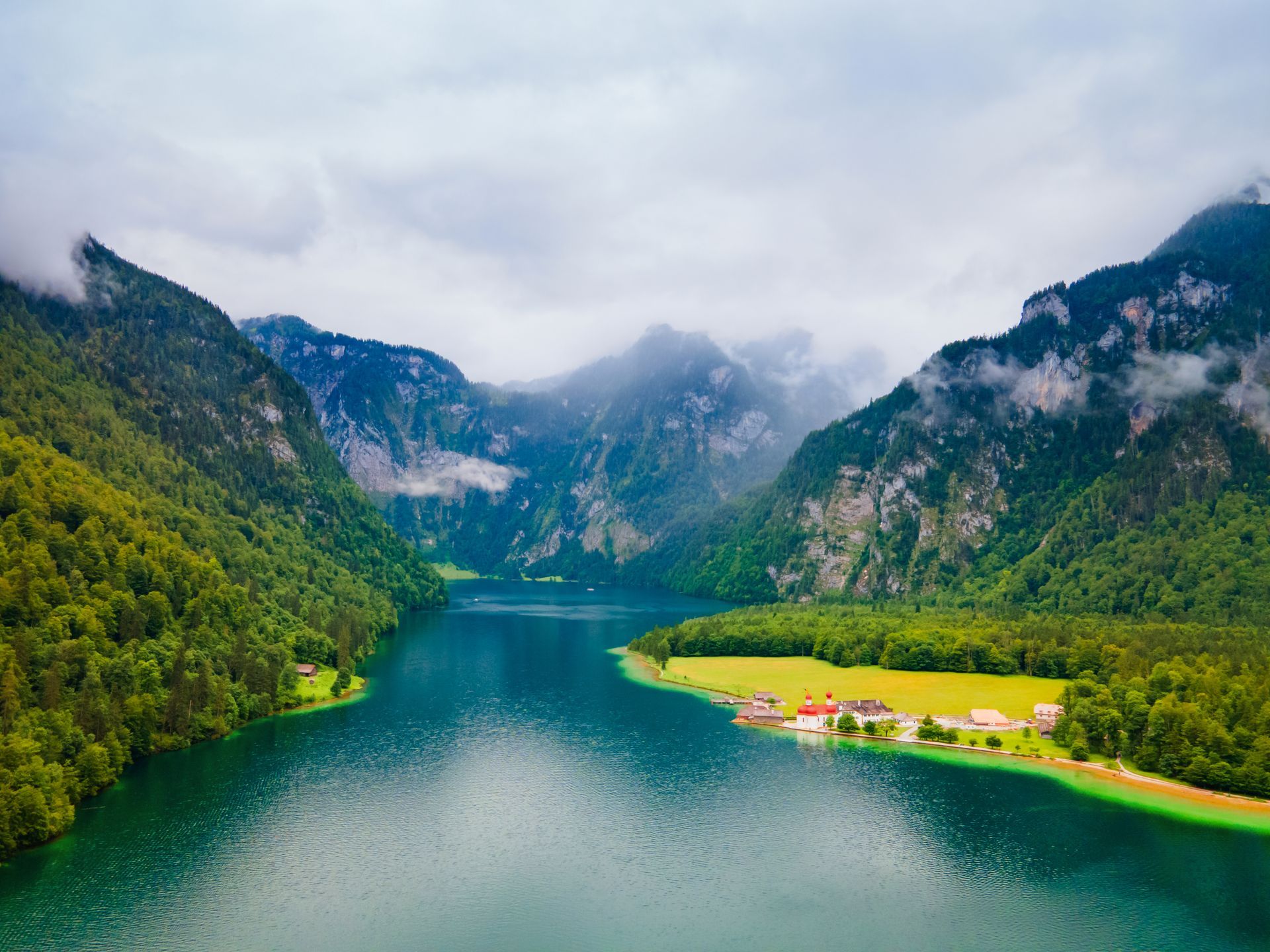 St. Bartholomew church at Konigssee Lake