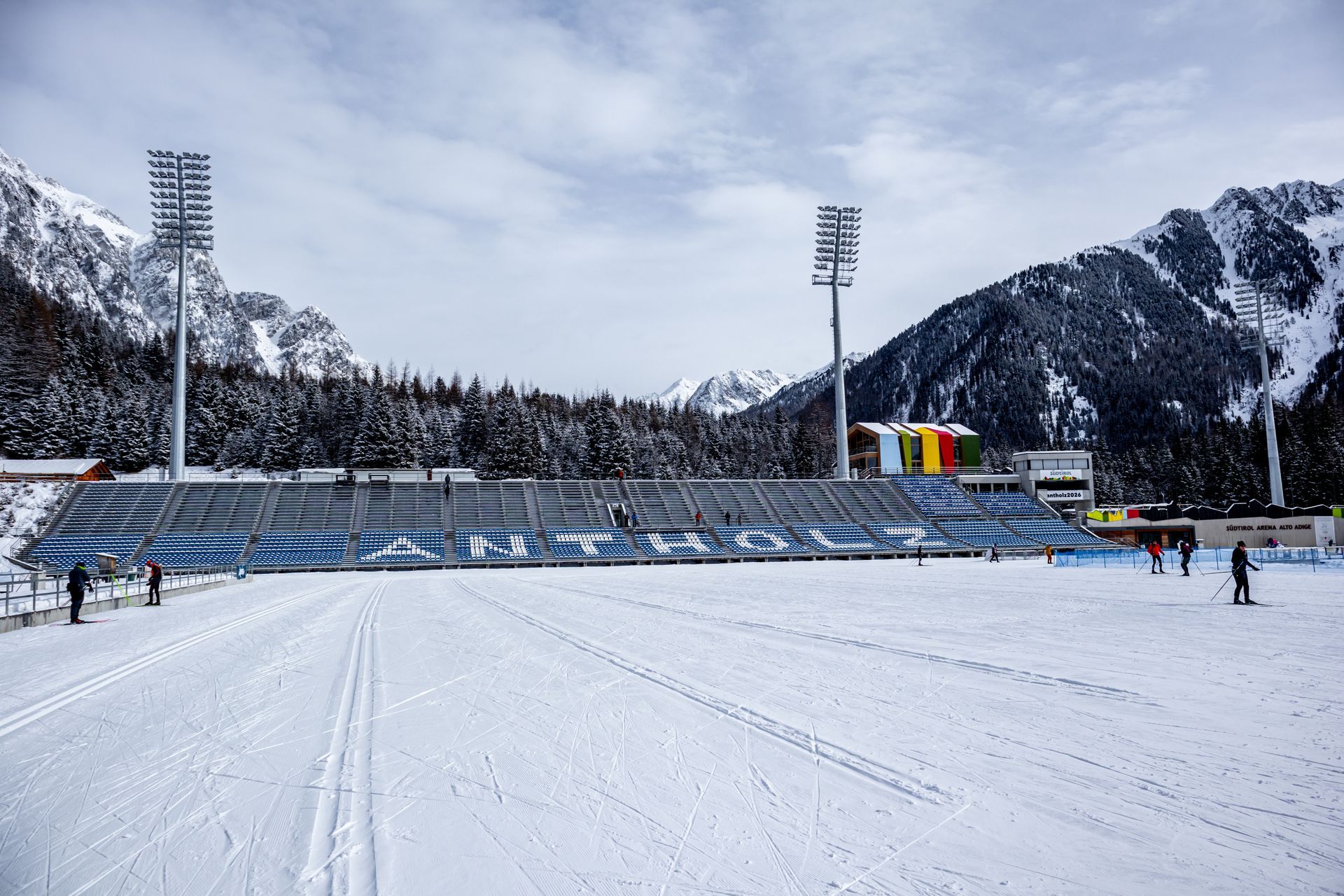 Eine Runde Langlaufen in der Südtirol-Arena von Antholz im wunderschönen Antholzer Tal - Südtirol - Italien