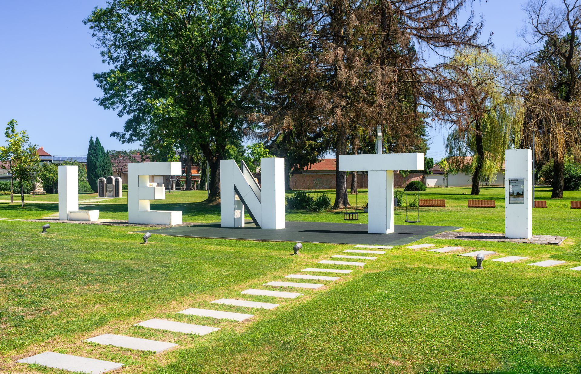Lenti, Hungary - July 15, 2023: Lenti, is a town in Hungary, in Zala County, next to the slovenian, croatian and austrian border.