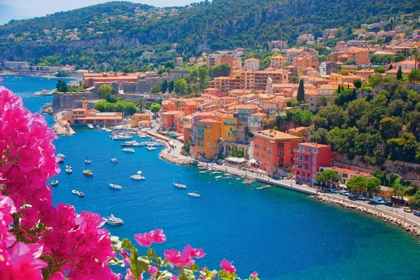 Panorama von Villefranche sur Mer, Côte d’Azur, France